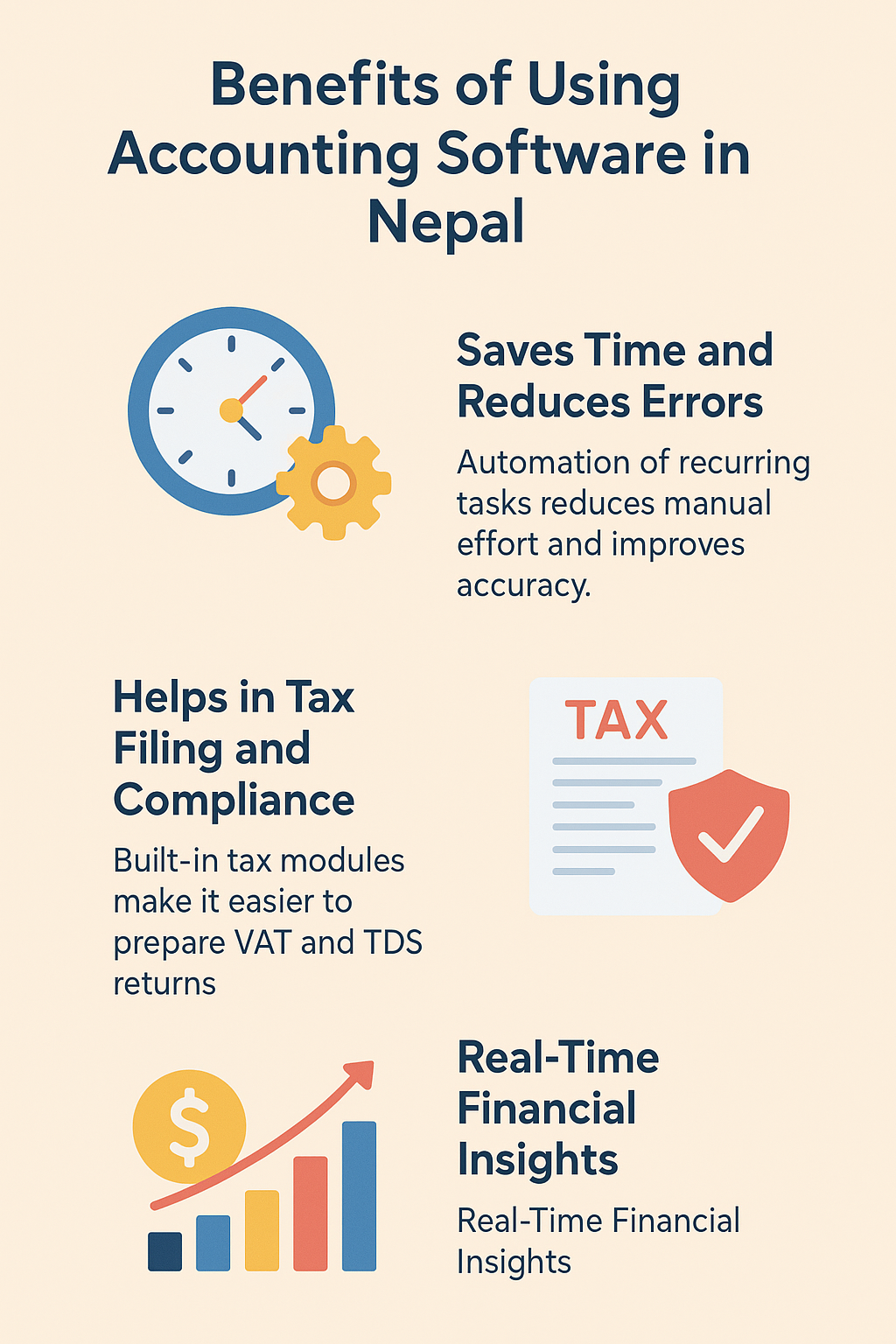 Benefits of using accounting software in Nepal