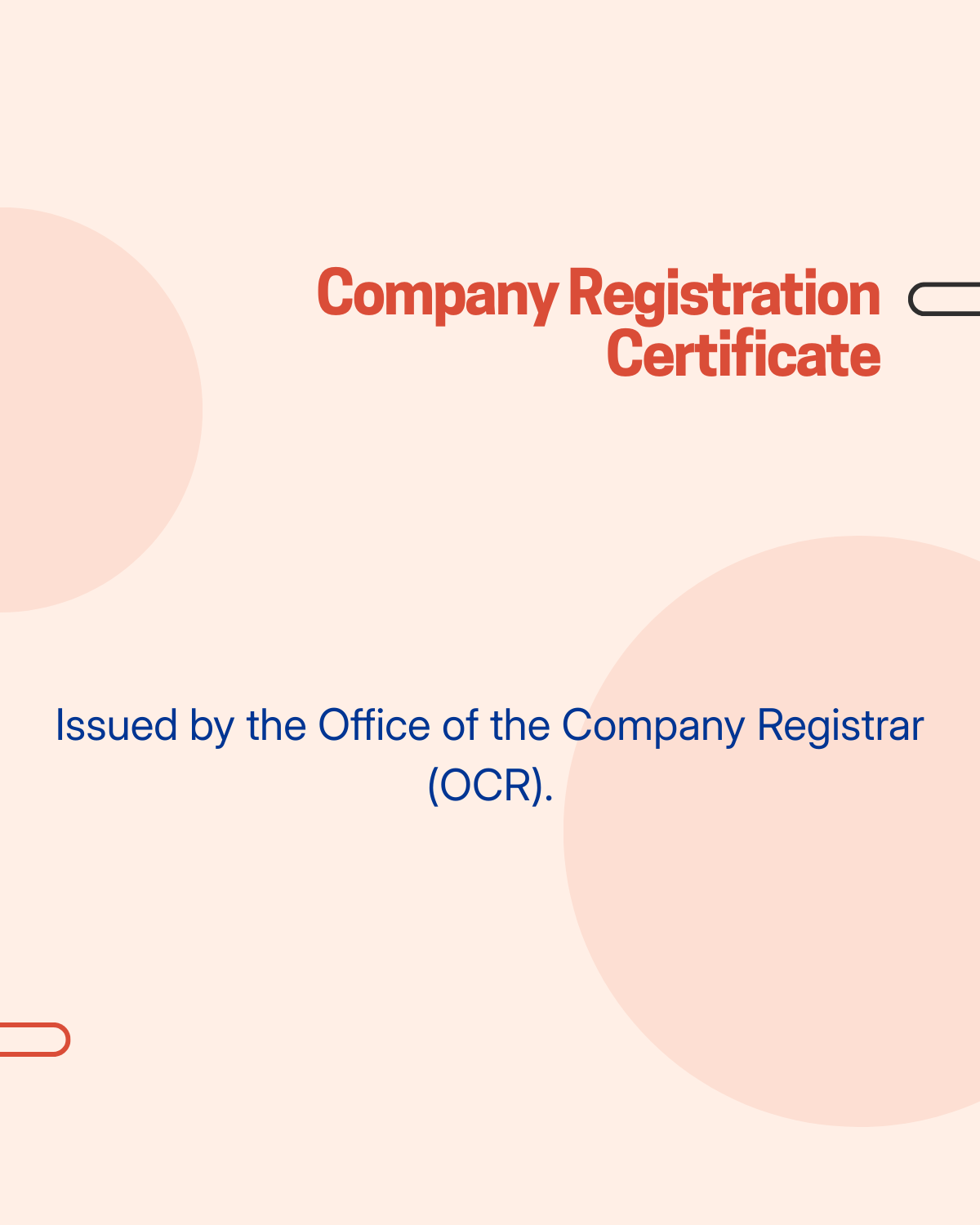Company Registration Certificate